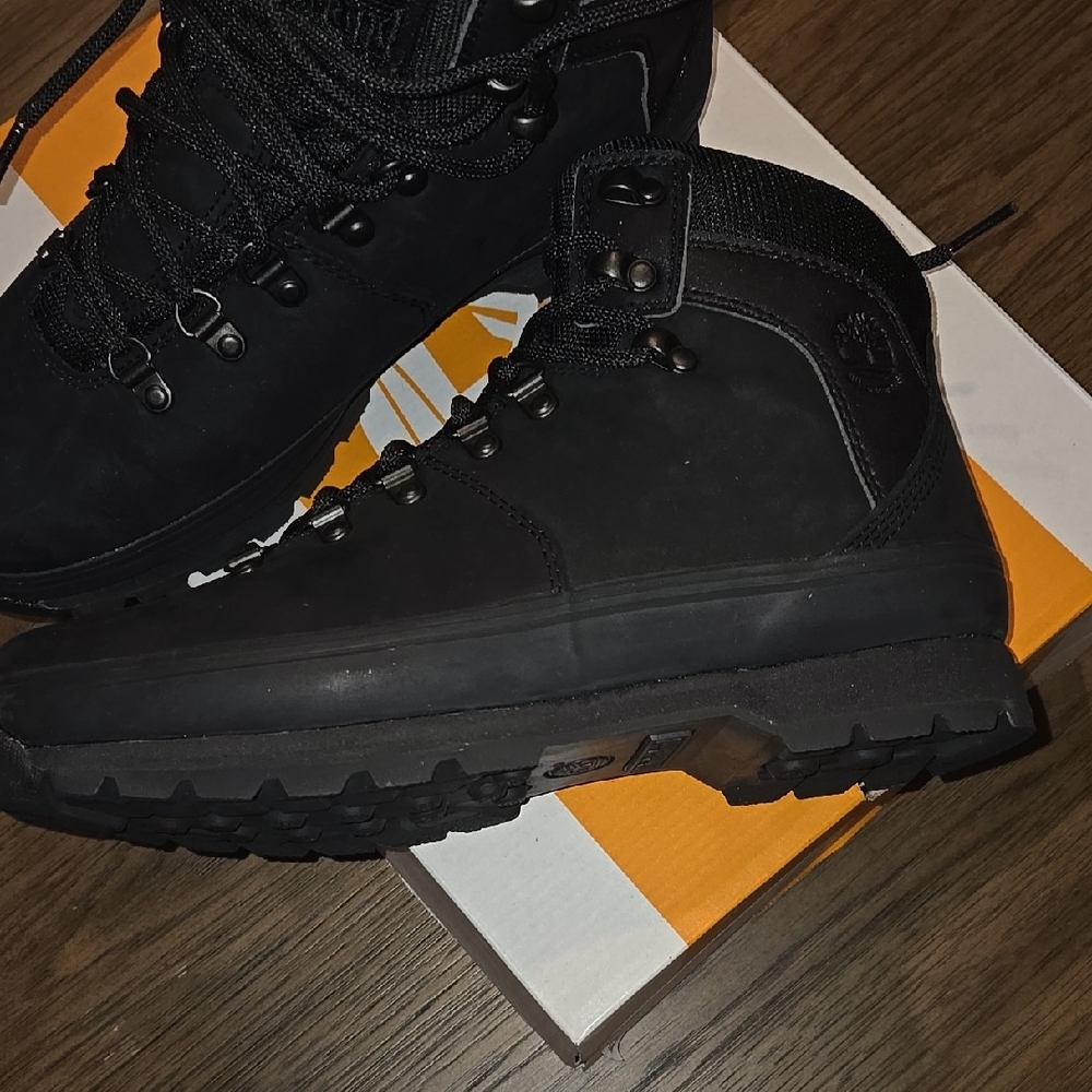 Black Timberland Hiking Boots